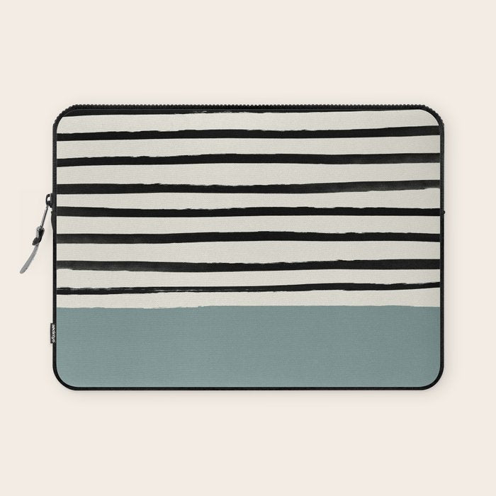 River Stone & Stripes Laptop Sleeve Gallery Image 1