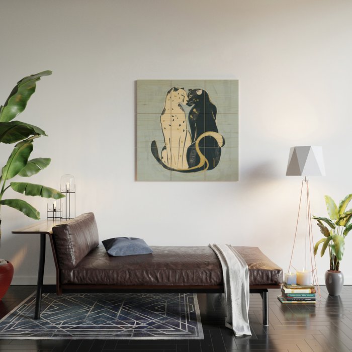 Two Cheetahs 4 Wood Wall Art Gallery Image 2