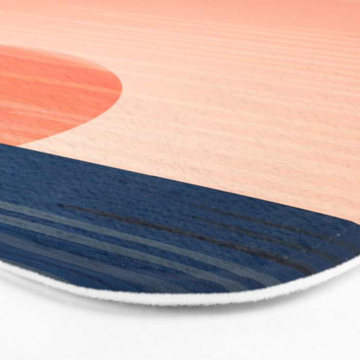 Sunset Palms - Peach Navy Palette Bath Mat Gallery Image 3