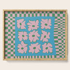 Pastel Nature Checkerboard  Serving Tray Gallery Image 1