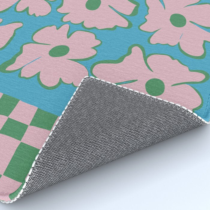 Pastel Nature Checkerboard  Rug Gallery Image 4
