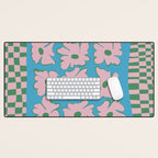 Pastel Nature Checkerboard  Desk Mat Gallery Image 1