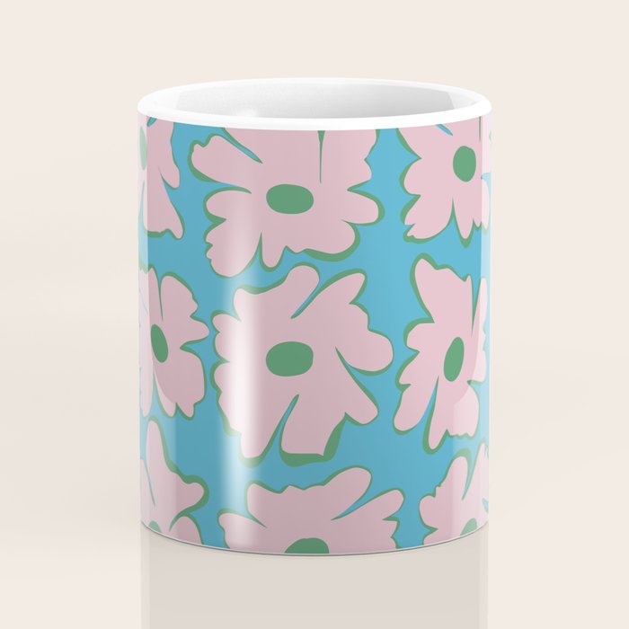 Pastel Nature Checkerboard  Coffee Mug Gallery Image 4