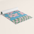 Pastel Nature Checkerboard  Yoga Mat Gallery Image 2