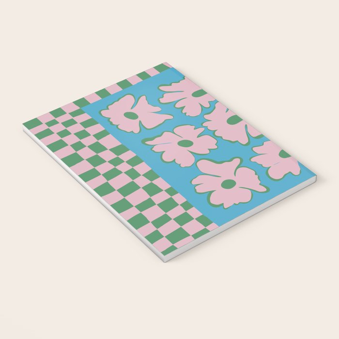 Pastel Nature Checkerboard  Notebook Gallery Image 3