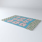 Pastel Nature Checkerboard  Rug Gallery Image 3