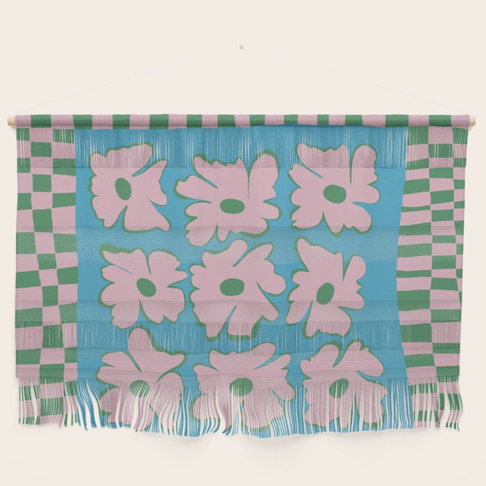 Pastel Nature Checkerboard  Wall Hanging Gallery Image 1