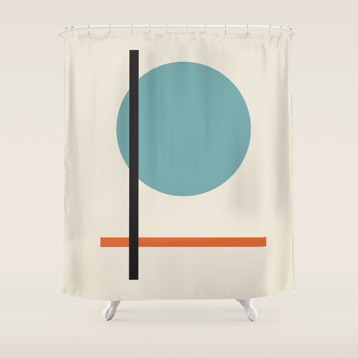 Vintage poster-Bauhaus Juli, August, September 1923. Shower Curtain Gallery Image 1