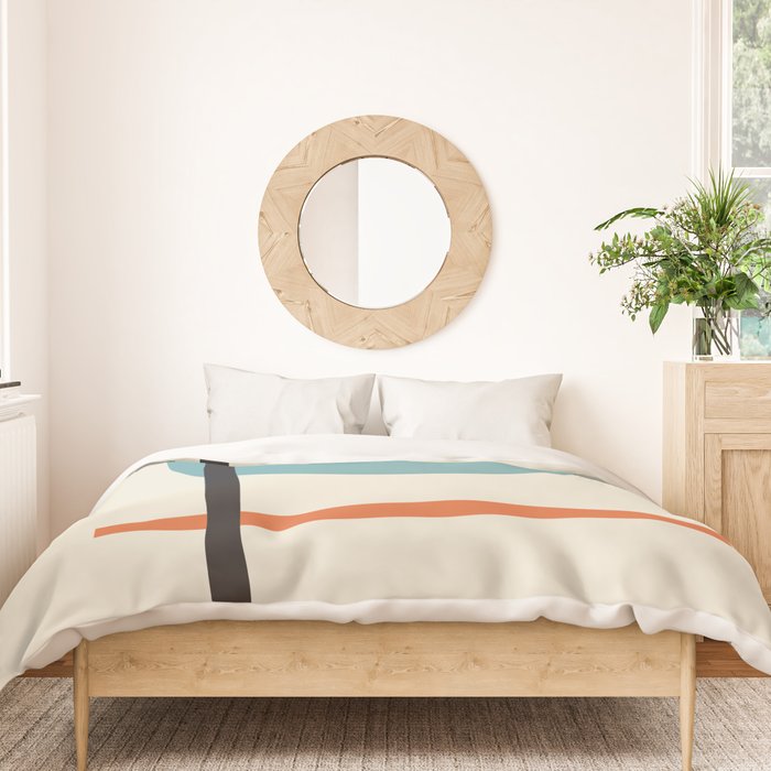 Vintage poster-Bauhaus Juli, August, September 1923. Duvet Cover Gallery Image 3