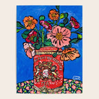 Rex Manning Day Bouquet: Poppy Flowers in Tea Tin Painting Empire Records Nineties Nostalgia Poster Gallery Image 4