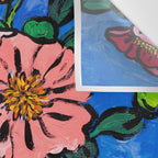Rex Manning Day Bouquet: Poppy Flowers in Tea Tin Painting Empire Records Nineties Nostalgia Wall Tapestry Gallery Image 3