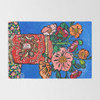 Rex Manning Day Bouquet: Poppy Flowers in Tea Tin Painting Empire Records Nineties Nostalgia Rug Gallery Image 2
