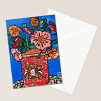Rex Manning Day Bouquet: Poppy Flowers in Tea Tin Painting Empire Records Nineties Nostalgia Stationery Card Gallery Image 2
