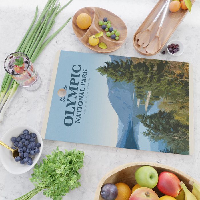 Visit the Olympic National Park Cutting Board Gallery Image 2