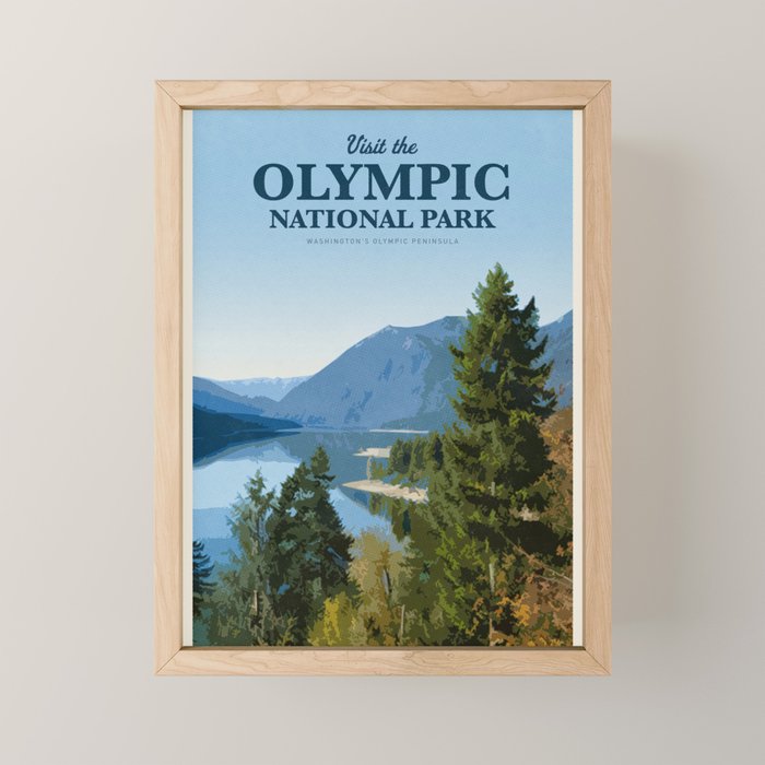 Visit the Olympic National Park Mini Art Print Gallery Image 1