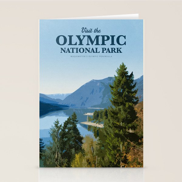 Visit the Olympic National Park Stationery Card Gallery Image 2