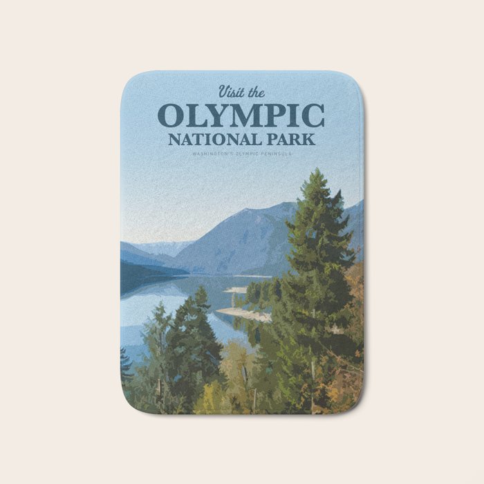 Visit the Olympic National Park Bath Mat Gallery Image 1