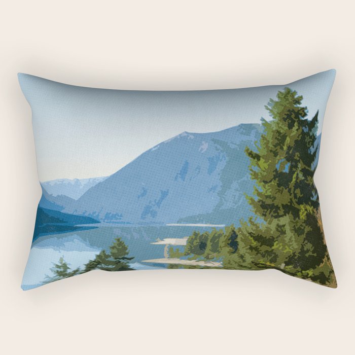 Visit the Olympic National Park Rectangular Pillow Gallery Image 2