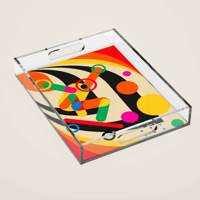 Happy Skateboarding Acrylic Tray Gallery Image 1