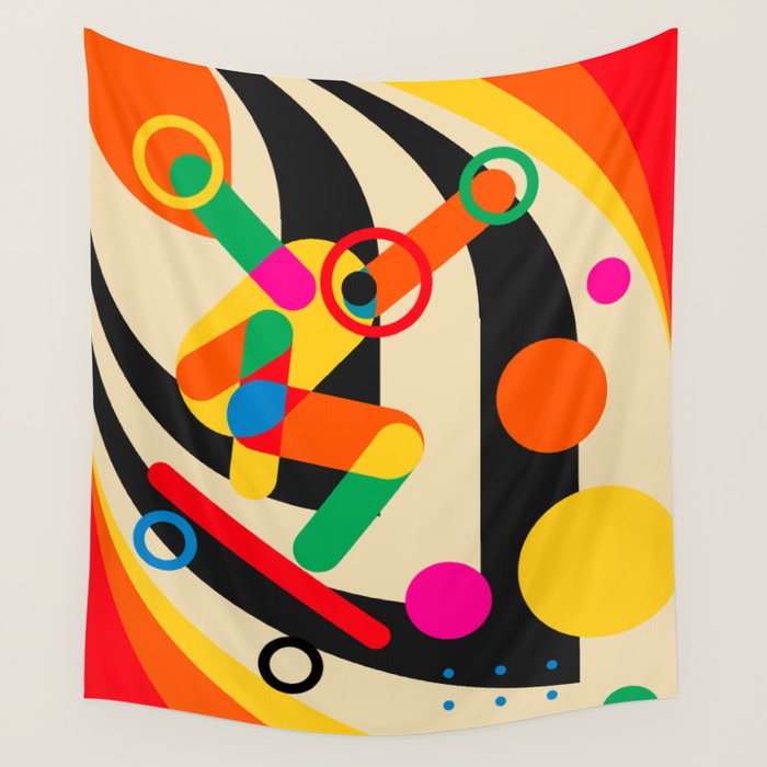 Happy Skateboarding Wall Tapestry Gallery Image 4