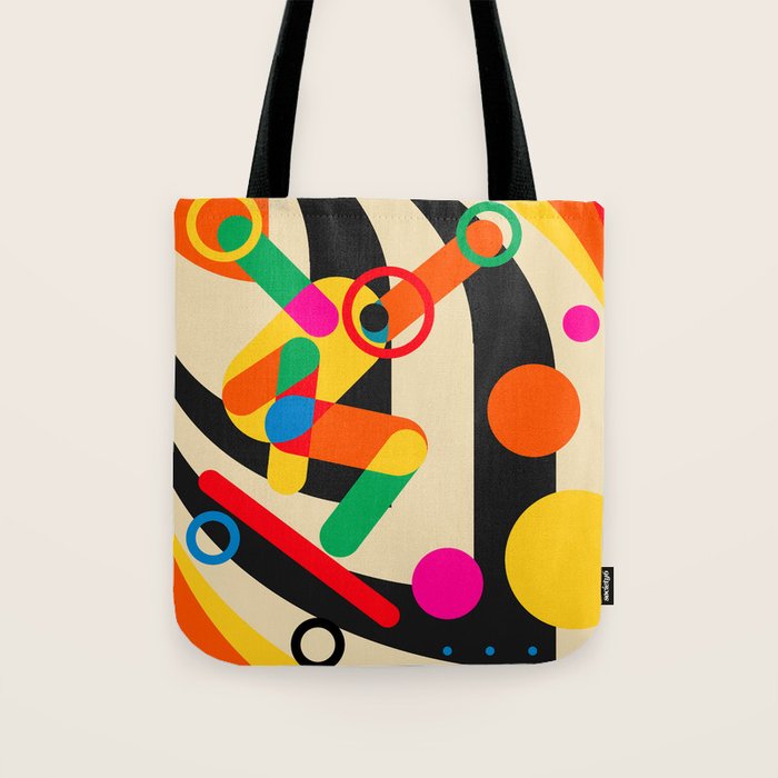 Happy Skateboarding Tote Bag Gallery Image 1