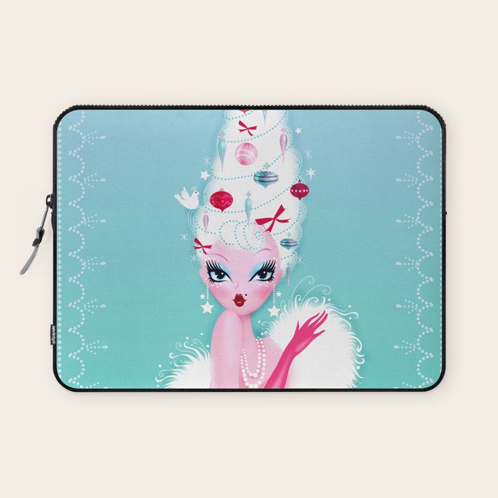 Christmas Coiffure Laptop Sleeve Gallery Image 1