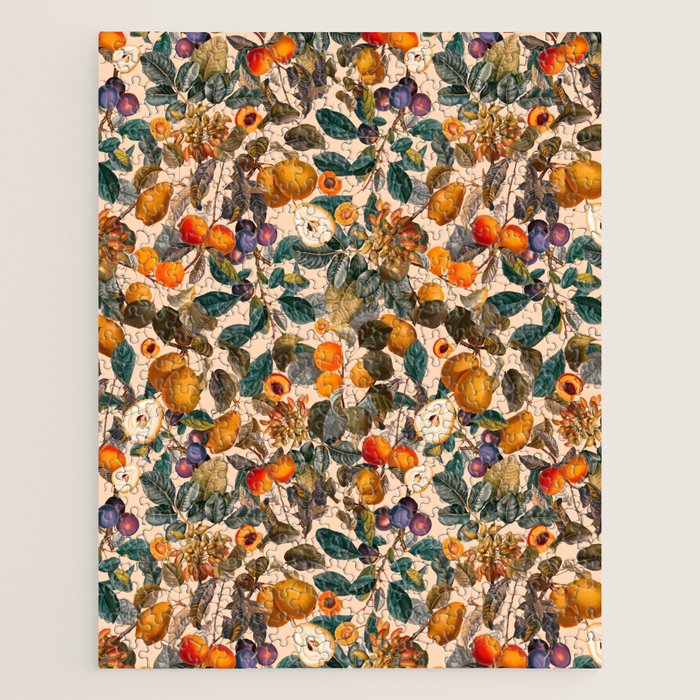 Vintage Fruit Pattern IX Jigsaw Puzzle Gallery Image 1