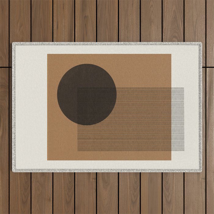 Modern Balance Composition Outdoor Rug Gallery Image 1