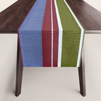 Warm Heritage Stripe Design Table Runner Gallery Image 1