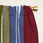 Warm Heritage Stripe Design Window Curtain Gallery Image 2