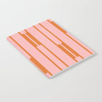Geo Chain Pink and Orange Geometric Block Stripes Vertical Pattern Notebook Gallery Image 2