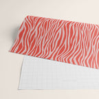 Dopamine Zebra Stripe Animal Print In Red Wrapping Paper Gallery Image 2