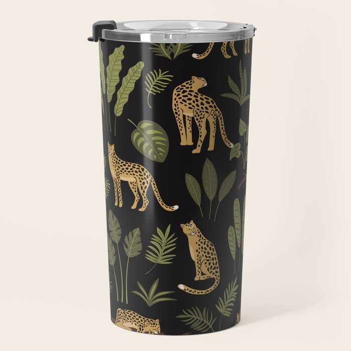 Jungle Night Cheetah Prints Travel Mug Gallery Image 3