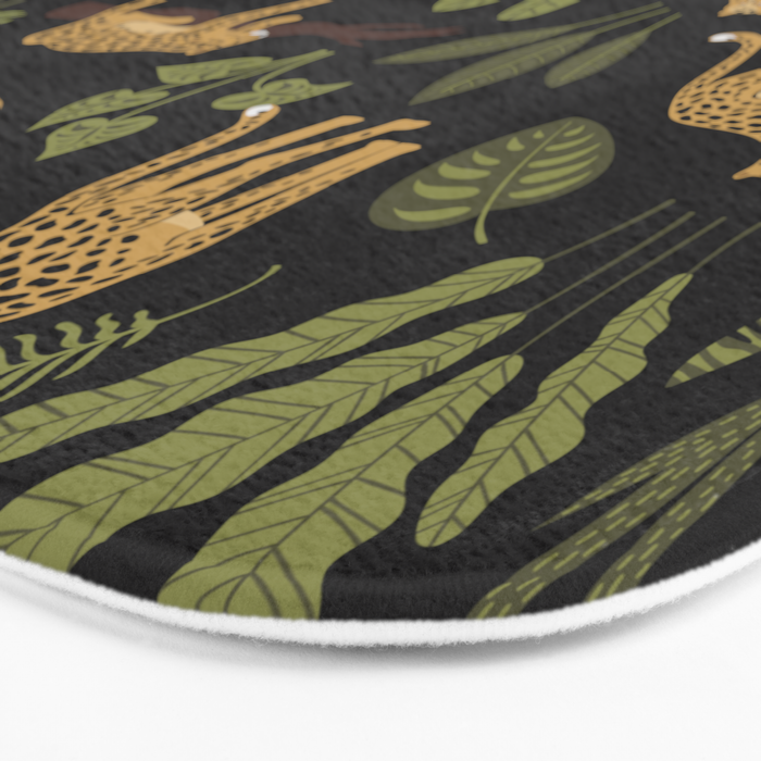 Jungle Night Cheetah Prints Bath Mat Gallery Image 3
