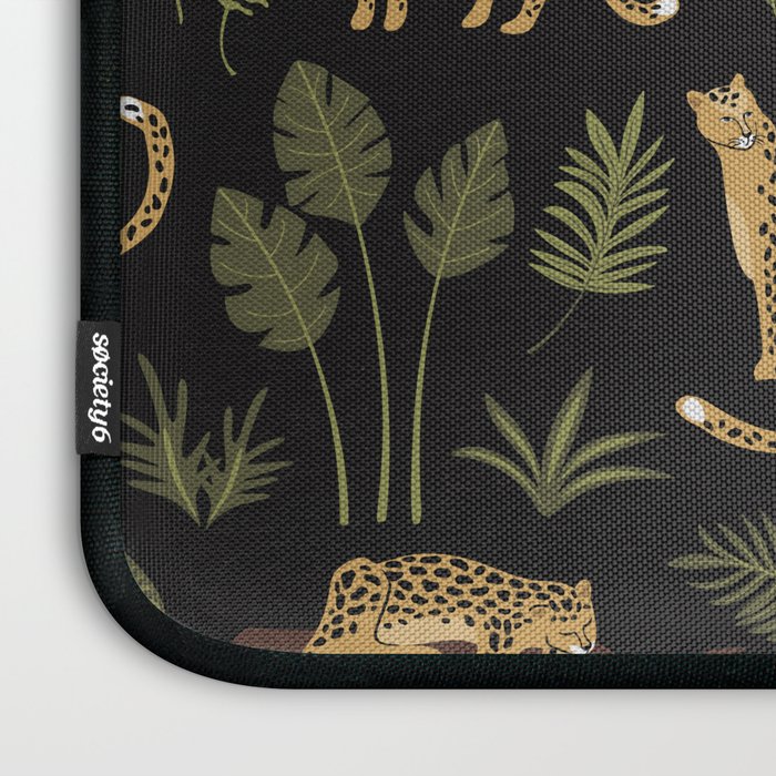 Jungle Night Cheetah Prints Laptop Sleeve Gallery Image 3
