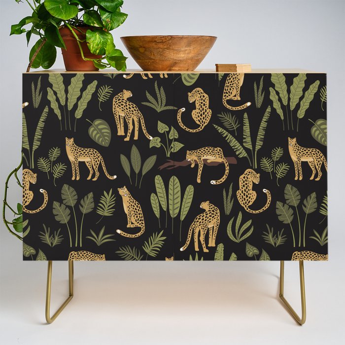Jungle Night Cheetah Prints Credenza Gallery Image 1