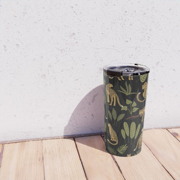Jungle Night Cheetah Prints Travel Mug Gallery Image 4