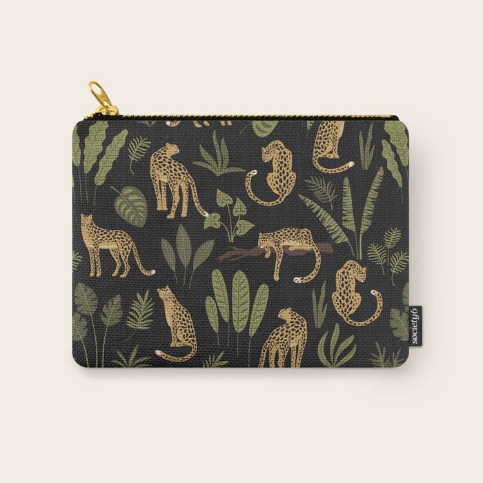 Jungle Night Cheetah Prints Carry All Pouch Gallery Image 1