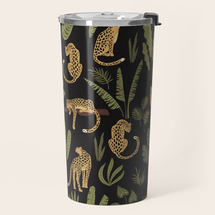 Jungle Night Cheetah Prints Travel Mug Gallery Image 2