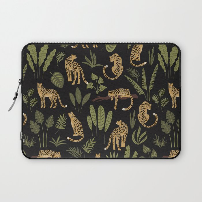 Jungle Night Cheetah Prints Laptop Sleeve Gallery Image 1
