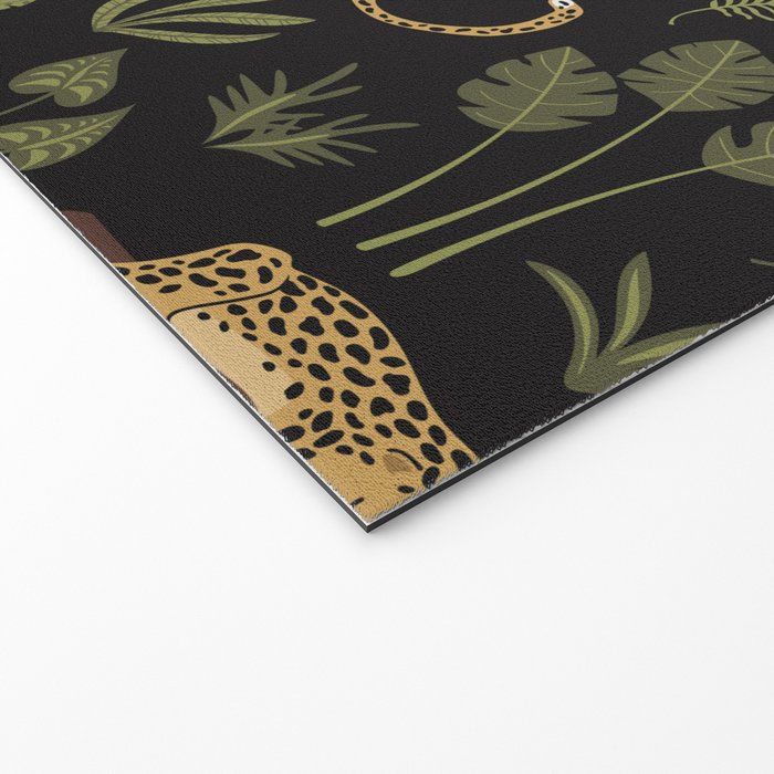 Jungle Night Cheetah Prints Welcome Mat Gallery Image 2