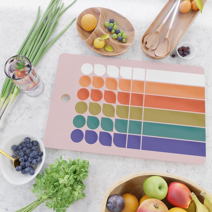 Colorful Changing Shapes Cutting Board Gallery Image 2