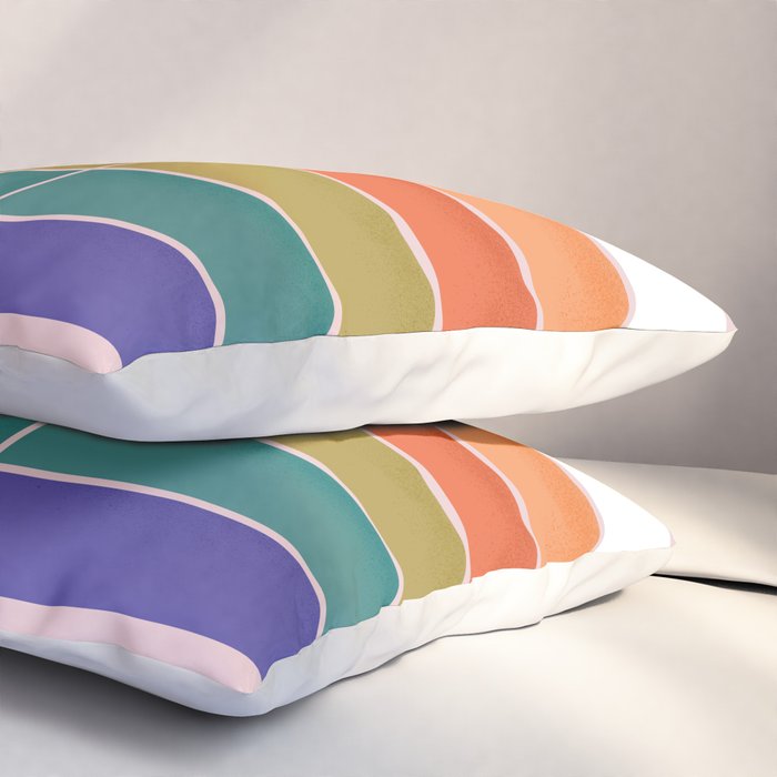 Colorful Changing Shapes Pillow Sham Gallery Image 3