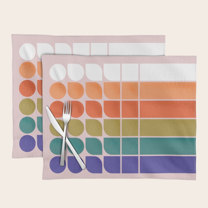 Colorful Changing Shapes Placemat Gallery Image 1