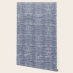 Abstract Stripes Pattern, Indigo, Navy Blue Wallpaper Gallery Image 2