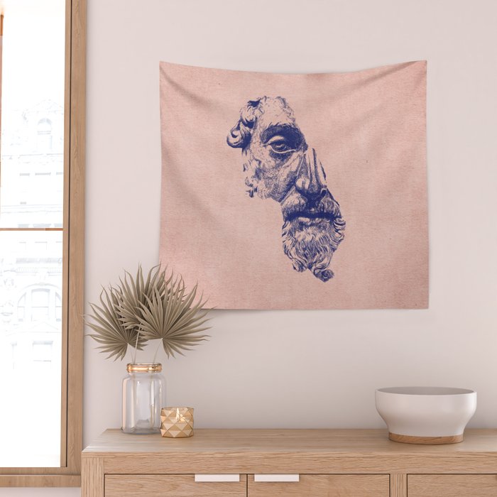 MARCUS AURELIUS ANTONINUS AUGUSTUS / Ballpen Wall Tapestry Gallery Image 2