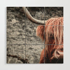 Highland Cow Wood Wall Art Gallery Image 1