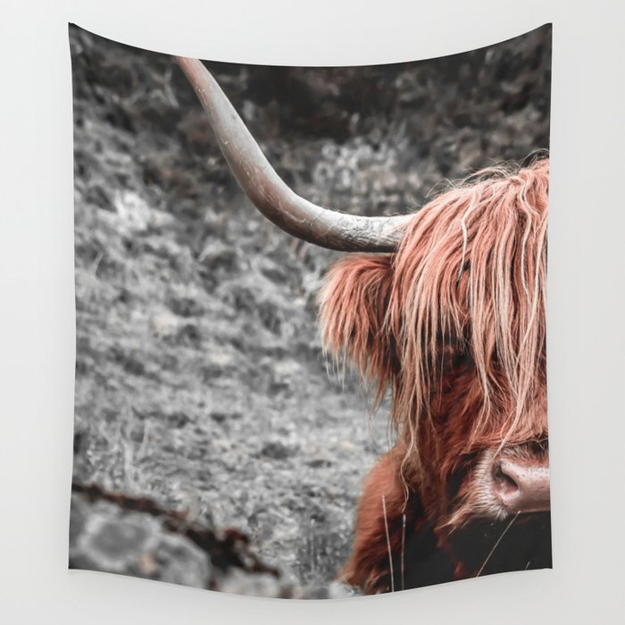 Highland Cow Wall Tapestry Gallery Image 1