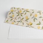 William Morris Vintage Lemon Tree Pattern Wrapping Paper Gallery Image 2