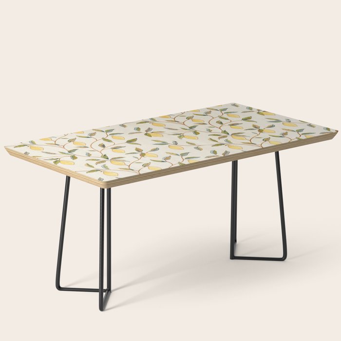 William Morris Vintage Lemon Tree Pattern Coffee Table Gallery Image 1